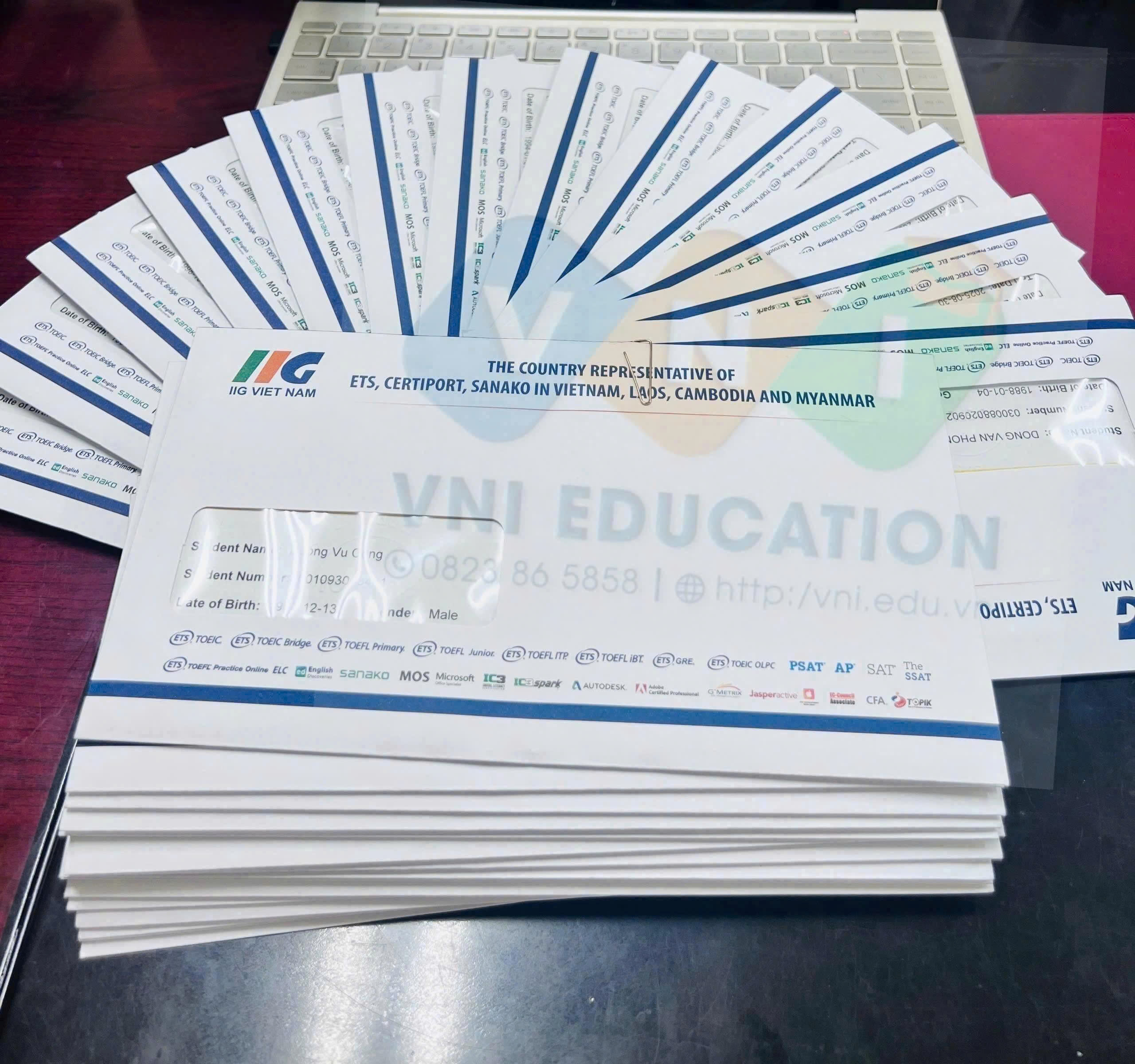Mẫu chứng chỉ Ôn luyện TOEFL ITP